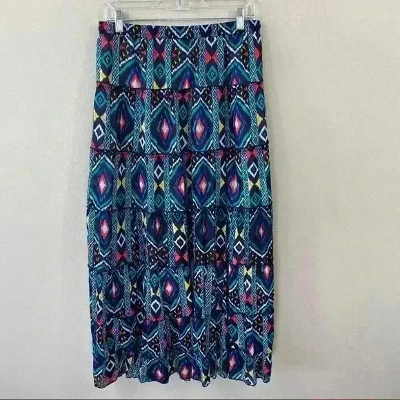 Kim Rogers colorful drawstring maxi skirt - Picture 4 of 5